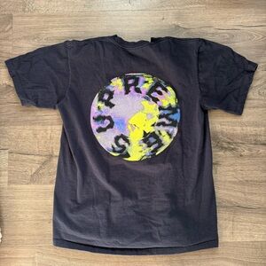 Supreme Navy Blue Marble T Shirt Medium Men 2020 SS Collection Made in Usa Vtg